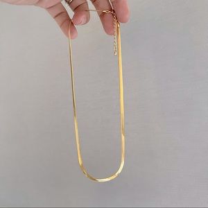 Flat Snake Chain Necklace/Chocker
